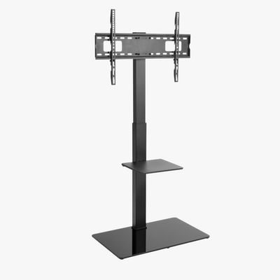 Alterzone Slim 7g TV Stand with Glass Base for 37"-70" TVs, Black - DELENordic.com