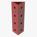 Trak Racer TR8020 SPARE CORNER BRACKET - 160 X 40MM - RED - DELENordic.com Trak Racer TR8020 Spare Corner Bracket - 160 X 40MM - Red