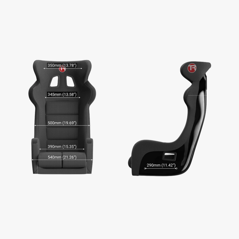 Trak Racer GT Style Fixed Fiberglass Seat - DELENordic.com Trak Racer GT Style Fixed Fiberglass Seat