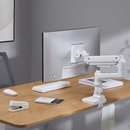 Alterzone Arm Luxe Heavy-duty Single Monitor Arm, White Alterzone Arm Luxe Heavy-duty Single monitorarm, vit