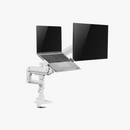 Alterzone Arm Luxe Heavy-duty Single Monitor Arm with Laptop Tray, White Alterzone Arm Luxe Heavy-duty Single monitorarm med laptopbricka, vit
