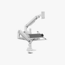 Alterzone Arm Luxe Heavy-duty Single Monitor Arm with Laptop Tray, White Alterzone Arm Luxe Heavy-duty Single monitorarm med laptopbricka, vit