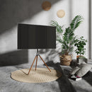 Alterzone Trio Easel TV Floor Stand for 45"-65" TVs, Walnut - DELENordic.com Alterzone Trio golvstativ för 45
