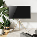 Alterzone Trio Easel TV Floor Stand for 45"-65" TVs, White - DELENordic.com Alterzone Trio TV-lattiajalusta 45