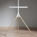 Alterzone Trio Easel TV Floor Stand for 45"-65" TVs, White - DELENordic.com Alterzone Trio TV-lattiajalusta 45