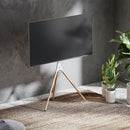 Alterzone Trio Easel TV Floor Stand for 45"-65" TVs, White - DELENordic.com Alterzone Trio TV-lattiajalusta 45