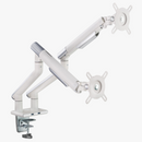 Alterzone Arm Duo USB Aluminum Monitor Arm, 2 x USB 3.0 Ports, White - DELENordic.com Alterzone Arm Duo USB monitorarm i aluminium för dubbla 17