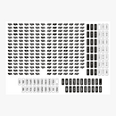 Asetek SimSports® Button Sticker Sheet - DELENordic.com Asetek SimSports® Button Sticker Sheet