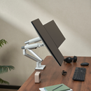 Alterzone Arm Duo Aluminum Monitor Arm, White - DELENordic.com Alterzone Arm Duo monitorarm i aluminium för dubbla 17