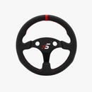 Round-Shaped Steering wheel P-330R(K)(Leather) without HUB | 330mm | Leather - DELENordic.com Simagic Rounded Steering Wheel without HUB | 330mm - Leather
