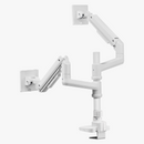 Alterzone Arm Luxe Heavy-duty Duo Monitor Arm, White - DELENordic.com Alterzone Arm Luxe Heavy-duty Duo Monitor Arm, White