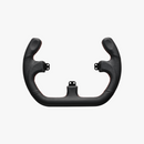 C型 ブラック レザー ステアリング Black Leather Rim - dele.io Asetek Open D Black Leather Rim