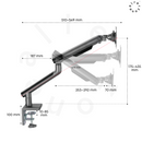 Alterzone Arm One Aluminum Monitor Arm, Space Gray - DELENordic.com Alterzone Arm One monitorarm i aluminium för 17