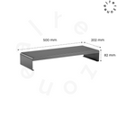 Alterzone Rise 1 Aluminum Desktop Monitor Stand, Black - DELENordic.com Alterzone Rise 1 Aluminum Desktop Monitor Stand, Black