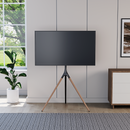 Alterzone Trio Lite Easel TV Floor Stand, Black & Walnut - DELENordic.com Alterzone Trio Lite Easel TV Floor Stand, Black & Walnut