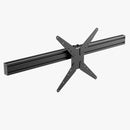 Trak Racer 1200mm Long Anodized Black 80mm x 40mm Extruded Aluminum with VESA Mount - DELENordic.com Trak Racer Large Monitor Stand Center Piece with VESA Mount - 1200MM / 47.25