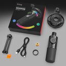 Fifine x DELE K658 USB Dynamic RGB Microphone Bundle for Gaming and Streaming - DELENordic.com Fifine K658 USB Dynamic RGB Microphone